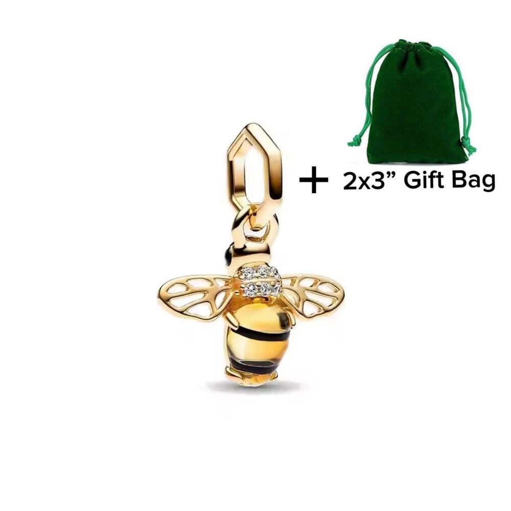 Cute Bee Bracelet Dangle Charm Bead | 925 Silver | Brand New